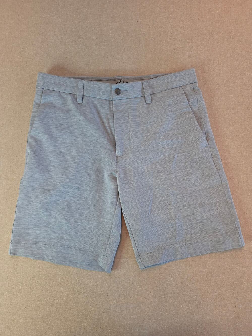 Callaway Opti Dri Stretch Golf Short Heather Gray Sz 32 NWT